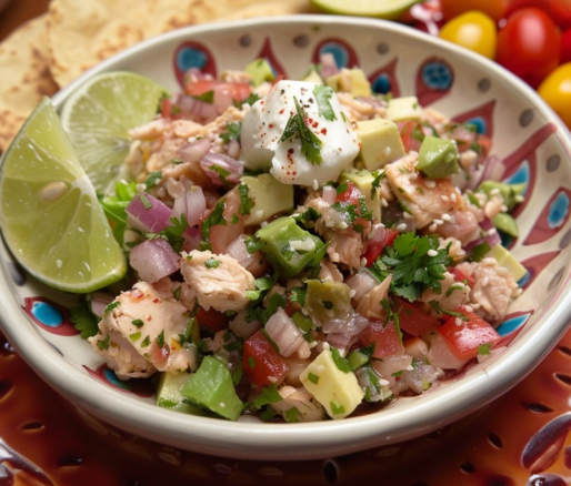 Un plato de ensalada de atún a la mexicana, receta de Chef Goya