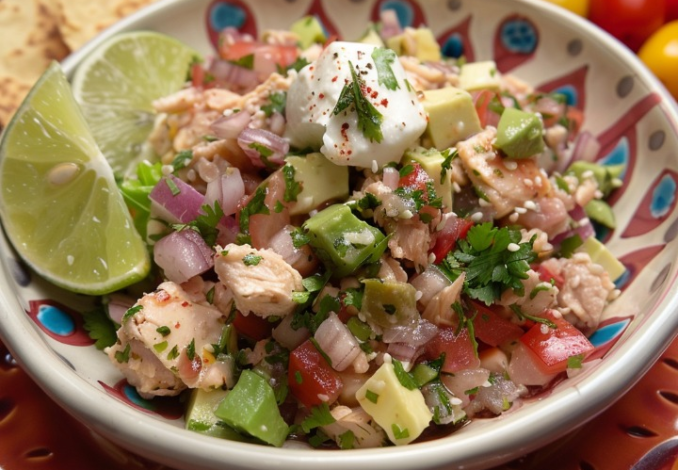 Un plato de ensalada de atún a la mexicana, receta de Chef Goya