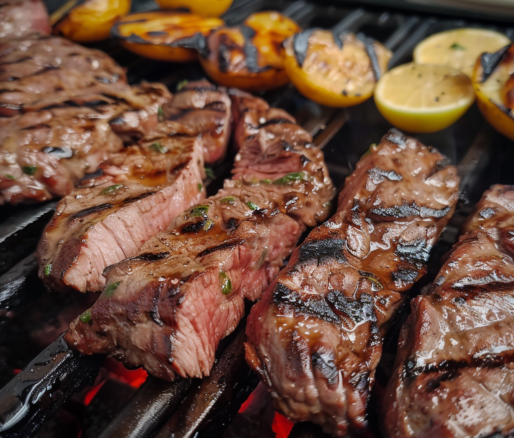 Una entraña a la parrilla lista para disfrutar en familia, receta de Chef Goya