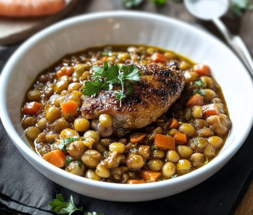 Un plato de lentejas listo para acompañar en tus almuerzos, receta de Chef Goya.