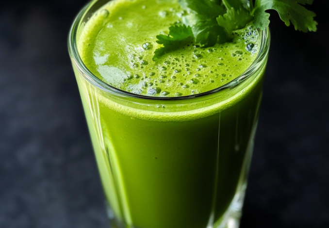 Un jugo verde, ideal para disfrutar si deseas algo saludable para tus mañanas, receta de Chef Goya.