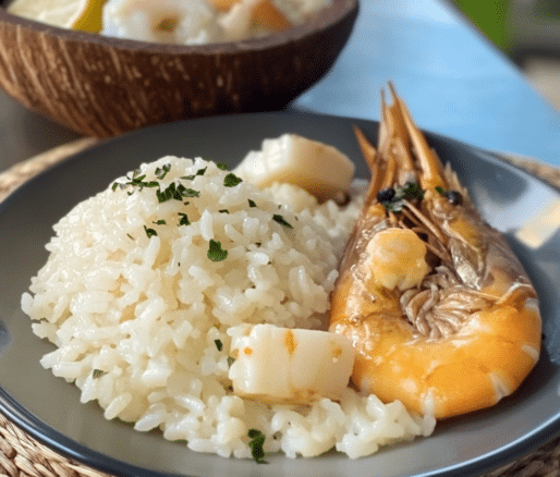 Un plato de arroz de coco, ideal para disfrutar con un plato de mariscos, receta de Chef Goya.