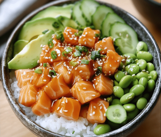 Un poke de salmón, fácil y rápido de preparar, receta de Chef Goya.