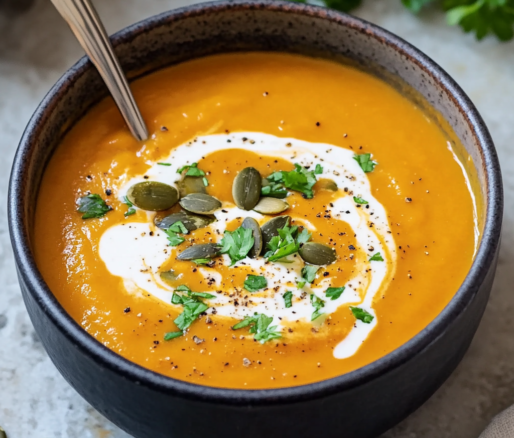 Una sopa de calabaza, ideal si deseas algo rápido y delicioso para hacer, receta de Chef Goya.