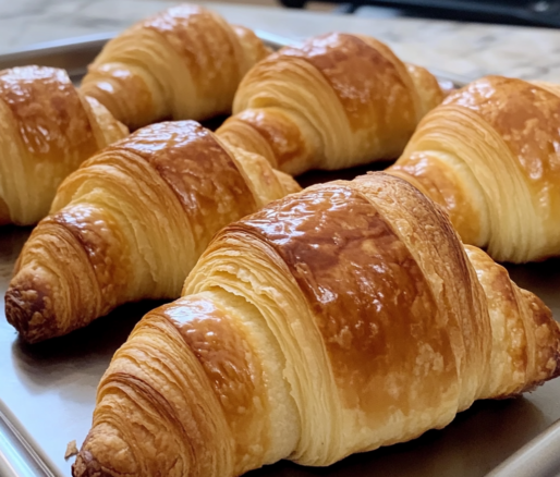 Un plato con croissant, si tienes ganas de hacer esta receta en casa, receta de Chef Goya.