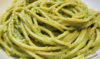 Un plato con pasta verde, si deseas un plato nutritivo, receta de Chef Goya.