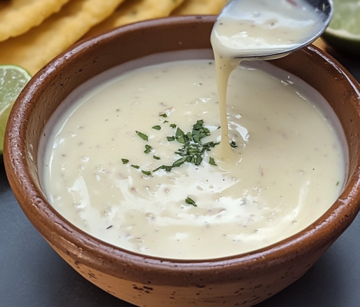 Un plato con suero costeño, ideal si deseas disfrutarlo con arepas o empanadas, receta de Chef Goya.