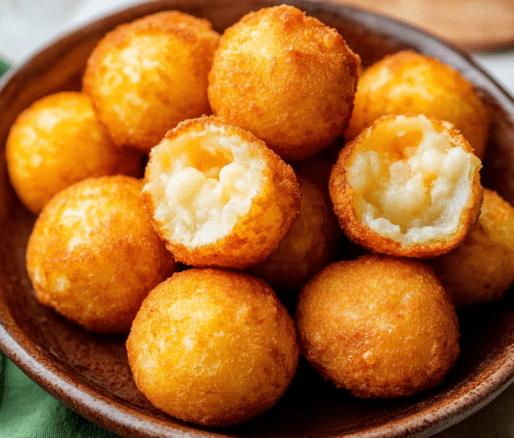 Un plato con buñuelos colombianos, ideal para disfrutar en festividades navideñas en familia, receta de Chef Goya.