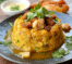 Un plato con mofongo dominicano, si deseas una receta diferente, receta de Chef Goya.