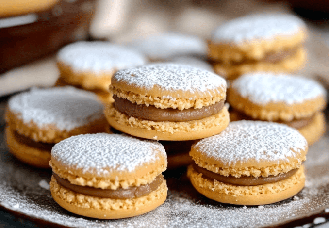 Un plato con alfajores argentinos, si deseas un postre delicioso, receta de Chef Goya.